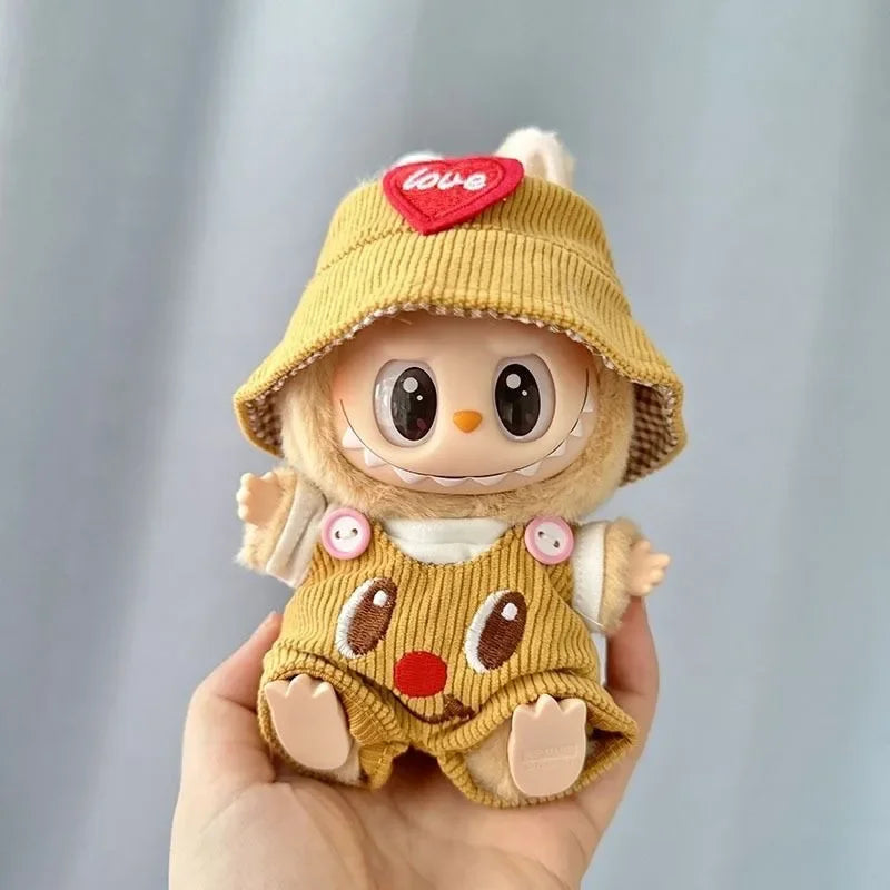 Mini Plush Doll Clothes Outfit – Korea Kpop EXO Labubu V1 V2 Idol Dolls Pit Strip Climbing Suit Gift