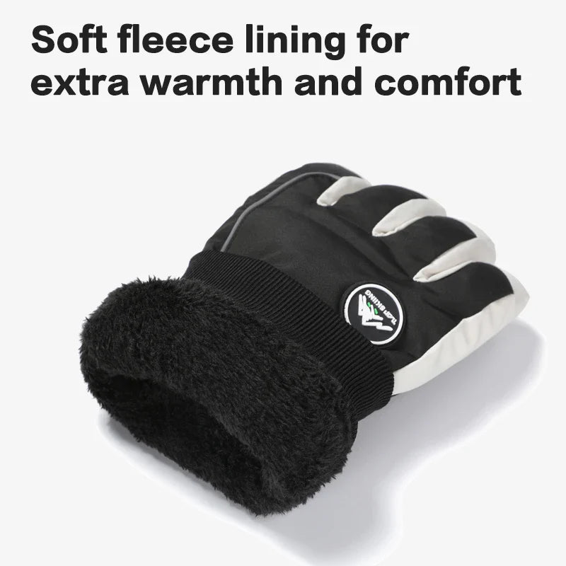 Men’s Waterproof Winter Ski Gloves – Thermal Touchscreen Cold Weather Gloves for Skiing, Cycling & Outdoor Sports