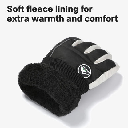 Men’s Waterproof Winter Ski Gloves – Thermal Touchscreen Cold Weather Gloves for Skiing, Cycling & Outdoor Sports