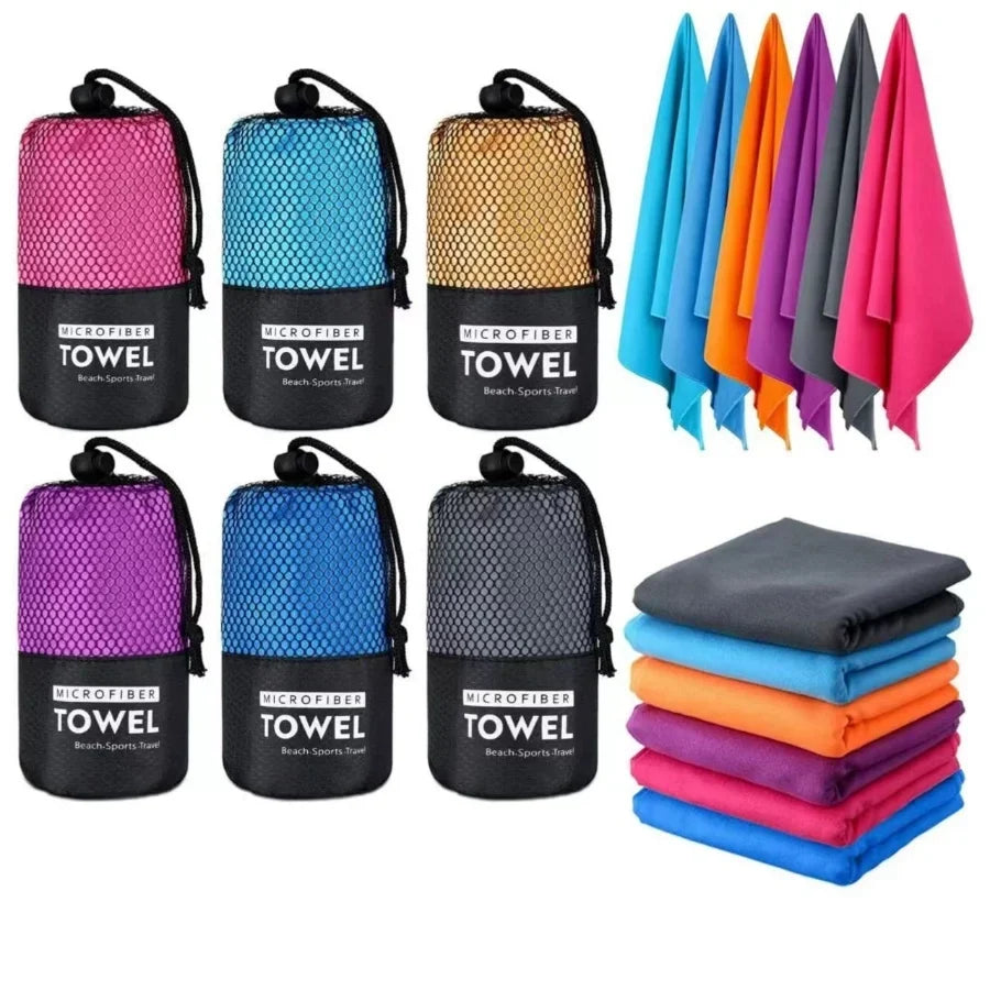 Quick Dry Sports Towel - Extra Large Microfiber Swimming, Pool, Beach & Travel Towel for Outdoor Activities