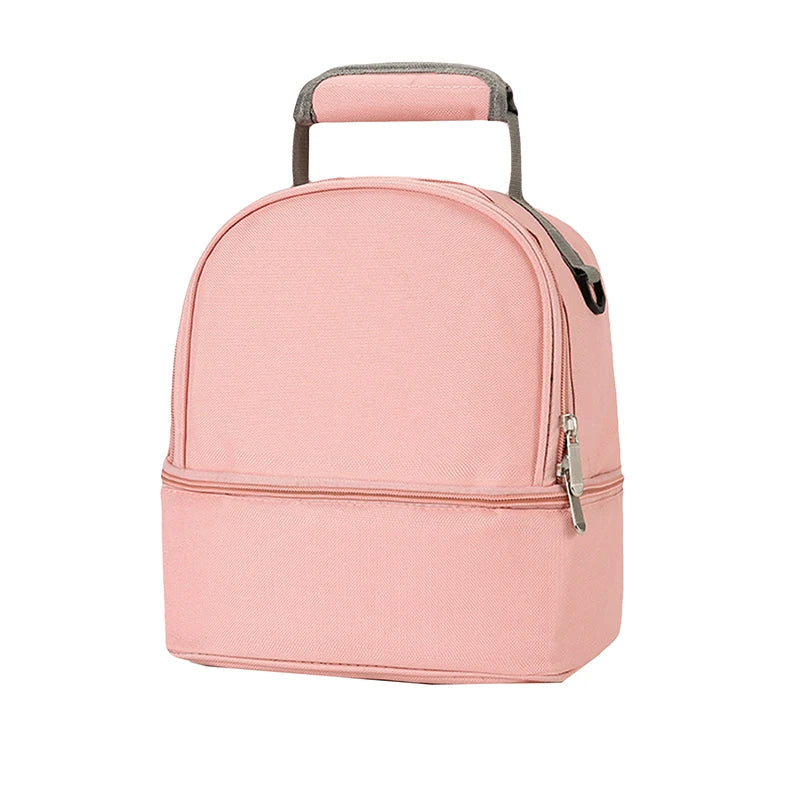 Insulated Double-Layer Mommy Bag — Large Capacity Travel & Picnic Baby Food Handbag