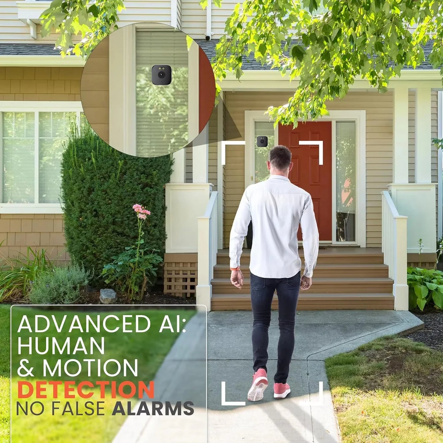 Mini Window WiFi Security Camera - 3MP Full Color Night Vision Indoor & Outdoor Monitoring Camera