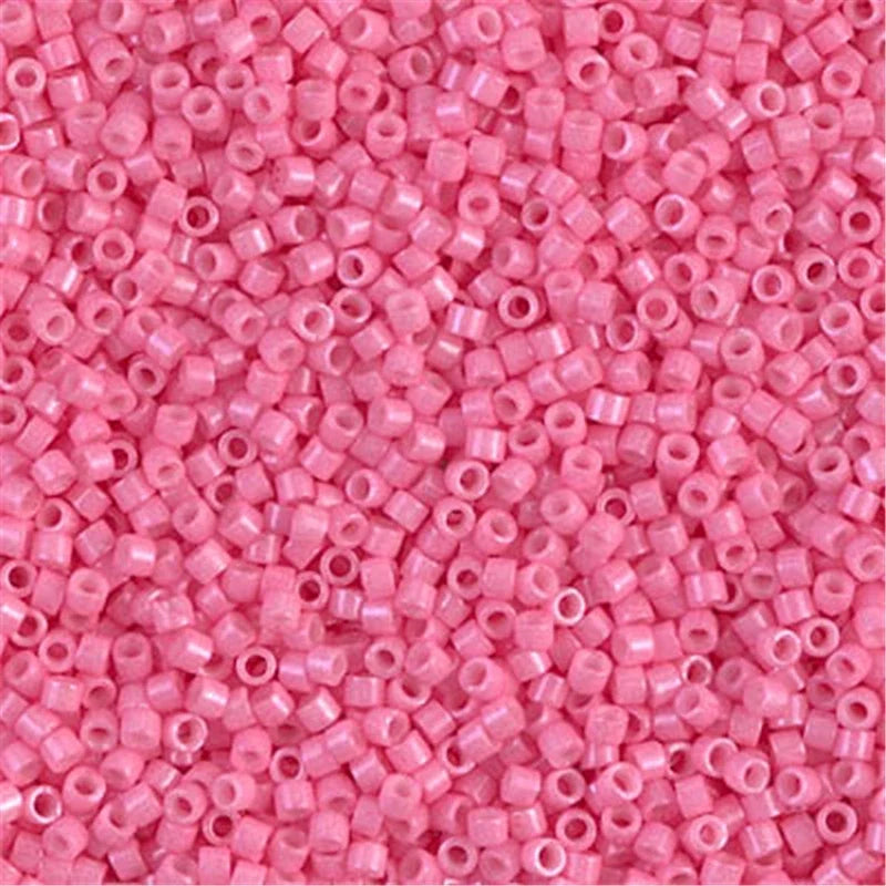 Miyuki Delica 11/0 Seed Beads - Glazed Luster Glass Beads for DIY Jewelry Making