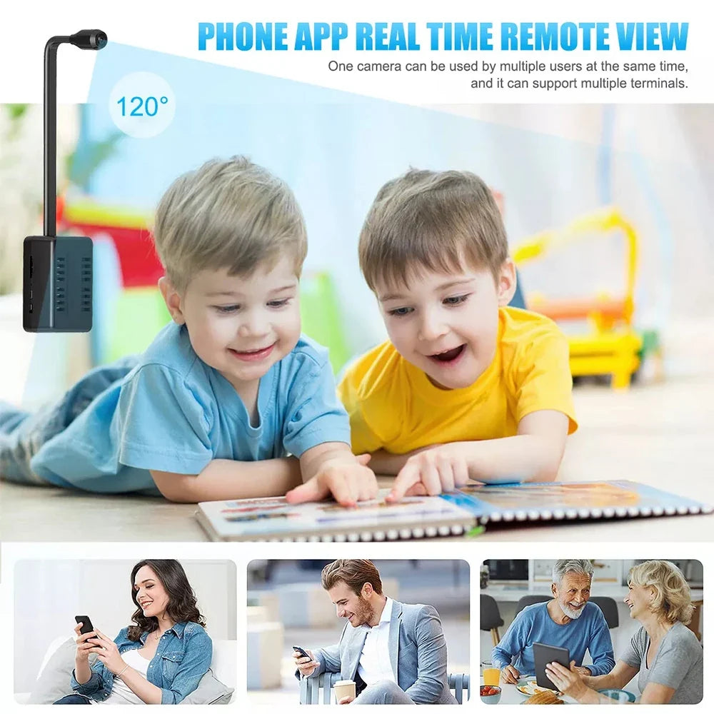 HD 1080P Mini WiFi Camera - Motion Detection Indoor Security Camera with Remote Viewing & Video Recording