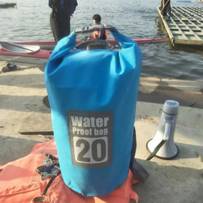 Outdoor PVC Waterproof Dry Bag – 5L/10L/15L/20L/30L Storage Sack for Canoe, Kayak, Rafting, Swimming & Travel