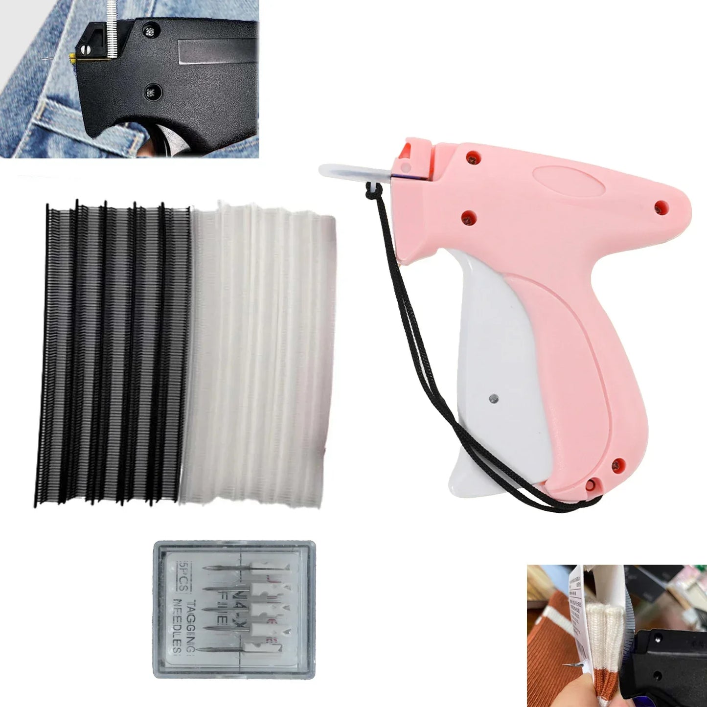 Clothing Fixer Micro Stitch Gun — Mini Fine Stitch Tagging Tool for Sewing, Quilting & Hemming