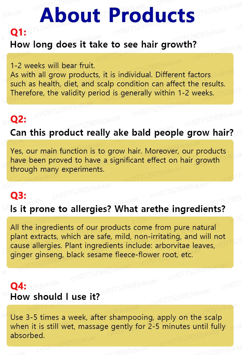 WPRBREGT Blue Hair Growth Serum — Essential Oil for Thicker Hair, Anti-Baldness Treatment