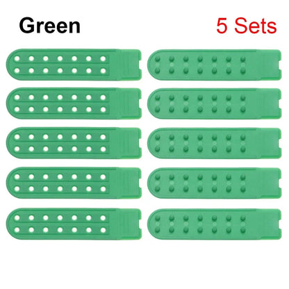 5 Sets Snapback Strap Replacement - 7 Hole Colorful Hat Repair Buckle Clips for Baseball Cap Accessories