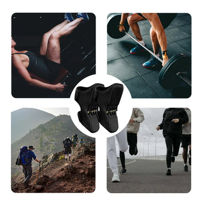 VBOSi Adjustable Knee Brace – Triple-Spring Rebound Stabilizer for Men & Women, Sports Training and Squat Support