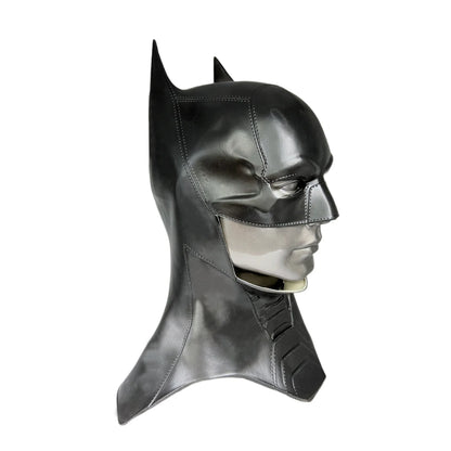 Cafele 2022 Batman Cosplay Costume for Men – Bruce Wayne Halloween Outfit with Black Latex Masquerade Mask