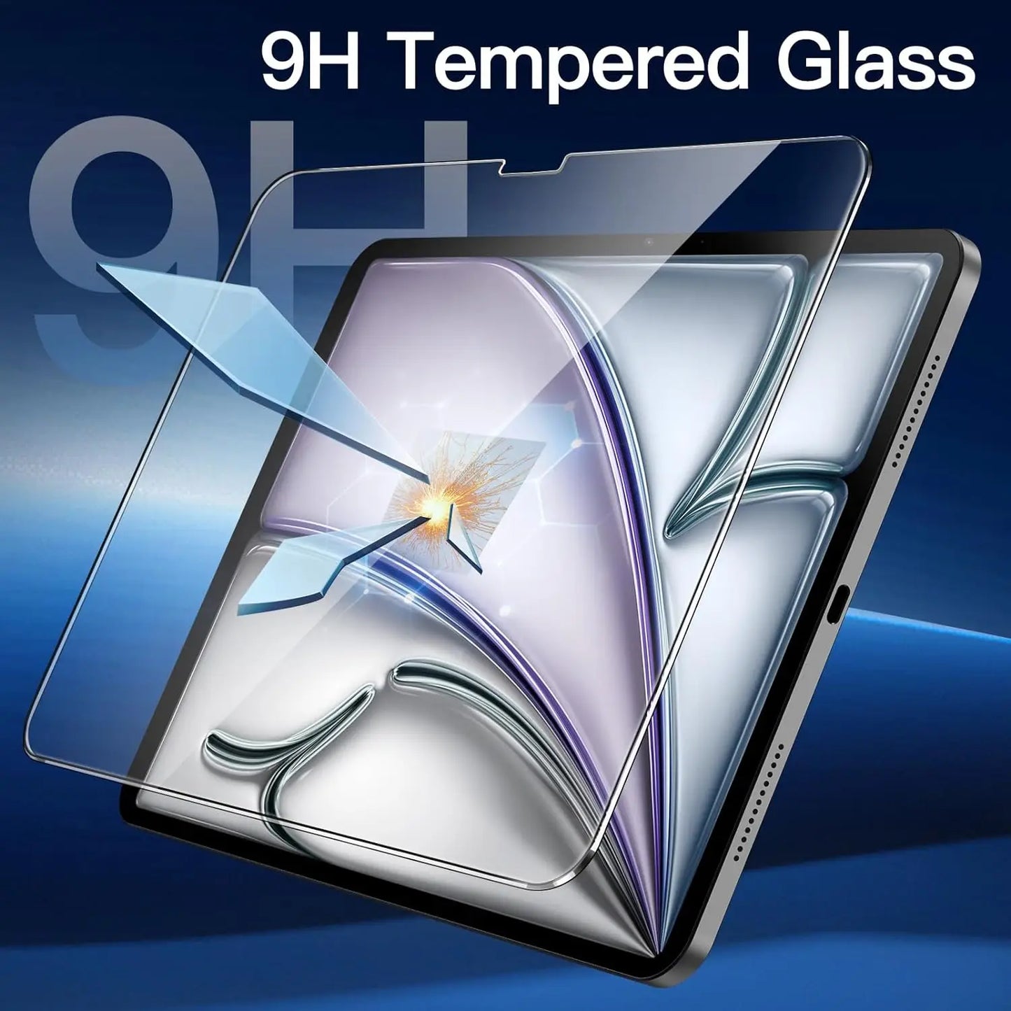 iPad Air 11 2025 M3 Screen Protector - Tempered Glass Protective Film for A3266 A3267 A3270 Tablets