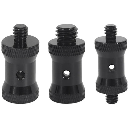 Reinforced Camera Screw Adapter - 1/4 to 3/8 Inch Male Female Thread Converter for Tripod Monopod Ball Head Light Bike Mount