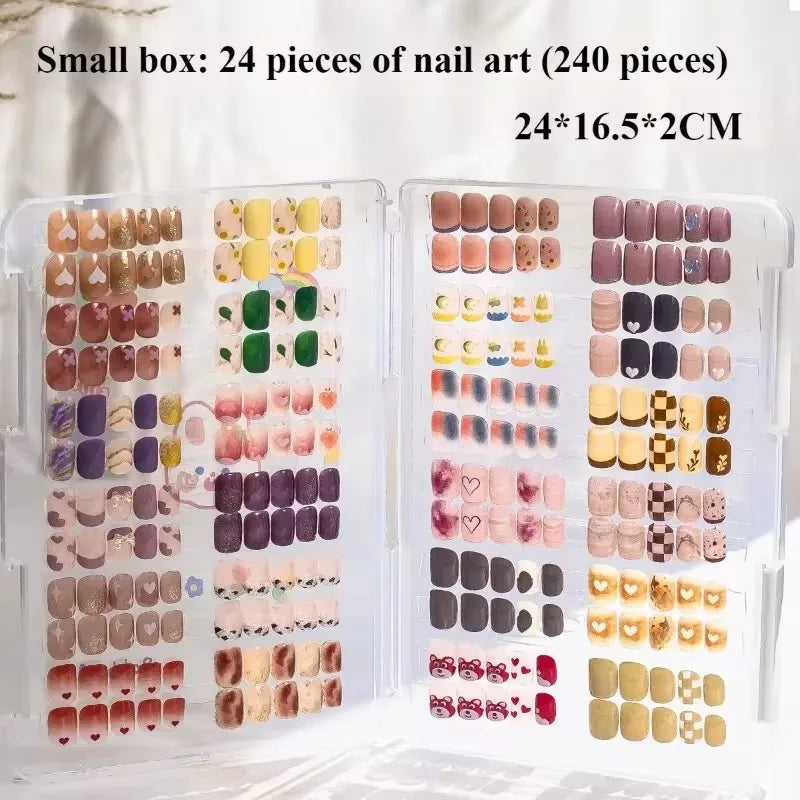Transparent Nail Display Storage Book - Dustproof Nail Art Plate Organizer & Color Card Holder for Manicure Supplies