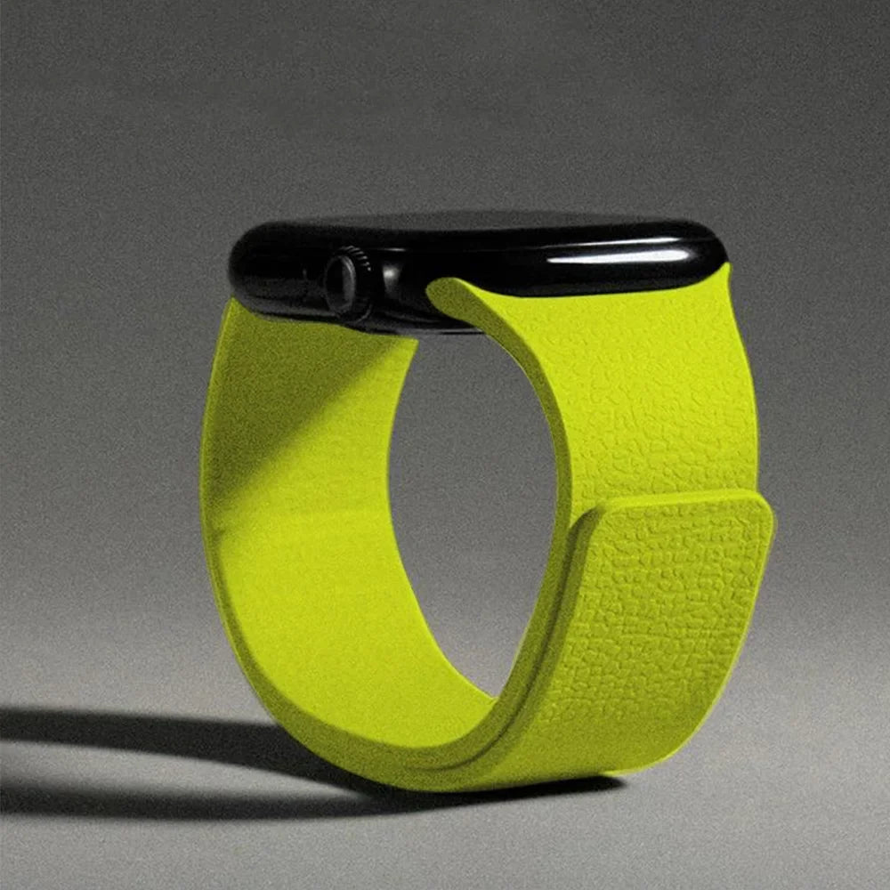 Silicone Magnetic Strap for Apple Watch - Adjustable Band for 49mm/46mm/45mm/44mm/42mm/41mm/40mm Series Ultra, SE & More
