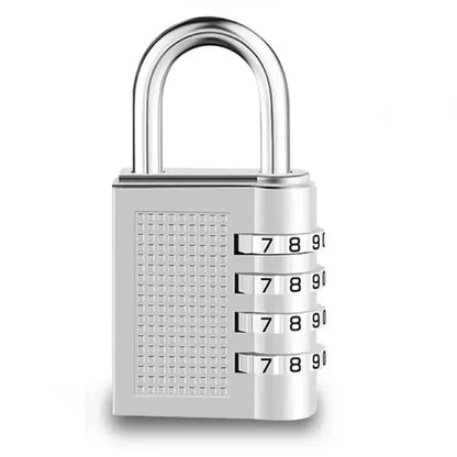 Metal 4-Digit Code Lock – Waterproof Outdoor Padlock for Suitcases, Luggage, Home Lockers & Room Security
