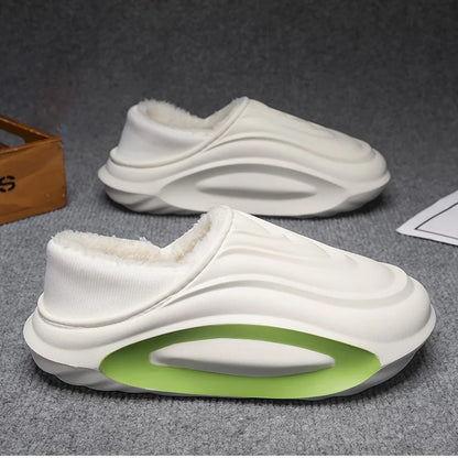 Winter Lined EVA Slippers - Thick Warm Slip Resistant Indoor Outdoor Home Shoes