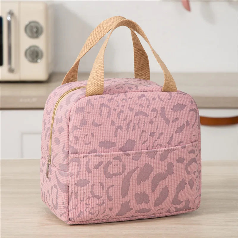 Ink Pattern Insulated Lunch Bag – Bento Box Picnic & Travel Cooler Tote