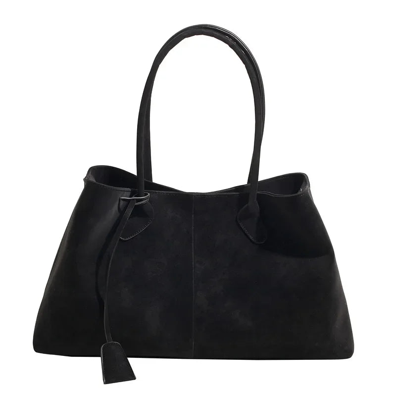 2025 Women’s Faux Suede Handbag – High-Quality, Versatile Large Capacity Shoulder Bag