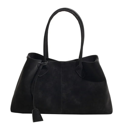 2025 Women’s Faux Suede Handbag – High-Quality, Versatile Large Capacity Shoulder Bag