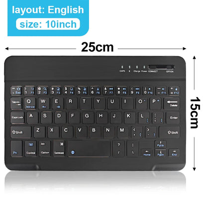 Bluetooth Wireless Mini Keyboard – Rechargeable Gaming Keyboard for Laptop, Tablet, Phone, iPad (Android & iOS, Windows)