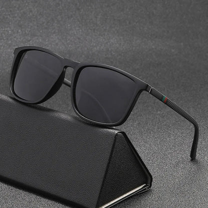 Outdoor Driving Sunglasses - Classic Polarized Square Large Frame Glasses for Men & Women, Fishing Sunglasses