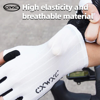 CXWXC Half Finger Cycling Gloves – Breathable, Anti-Slip Fitness Gloves with Extended Wrist Guard for Men & Women