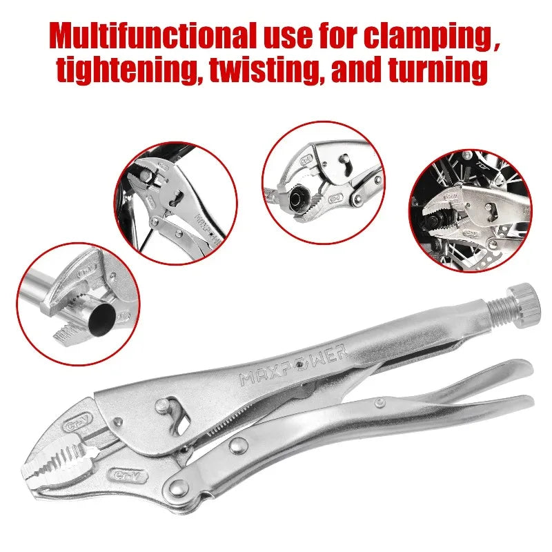 Industrial Heavy-Duty Pressure Pliers - Multifunctional C-Type Fixed Circular Mouth Force Wrench Tool
