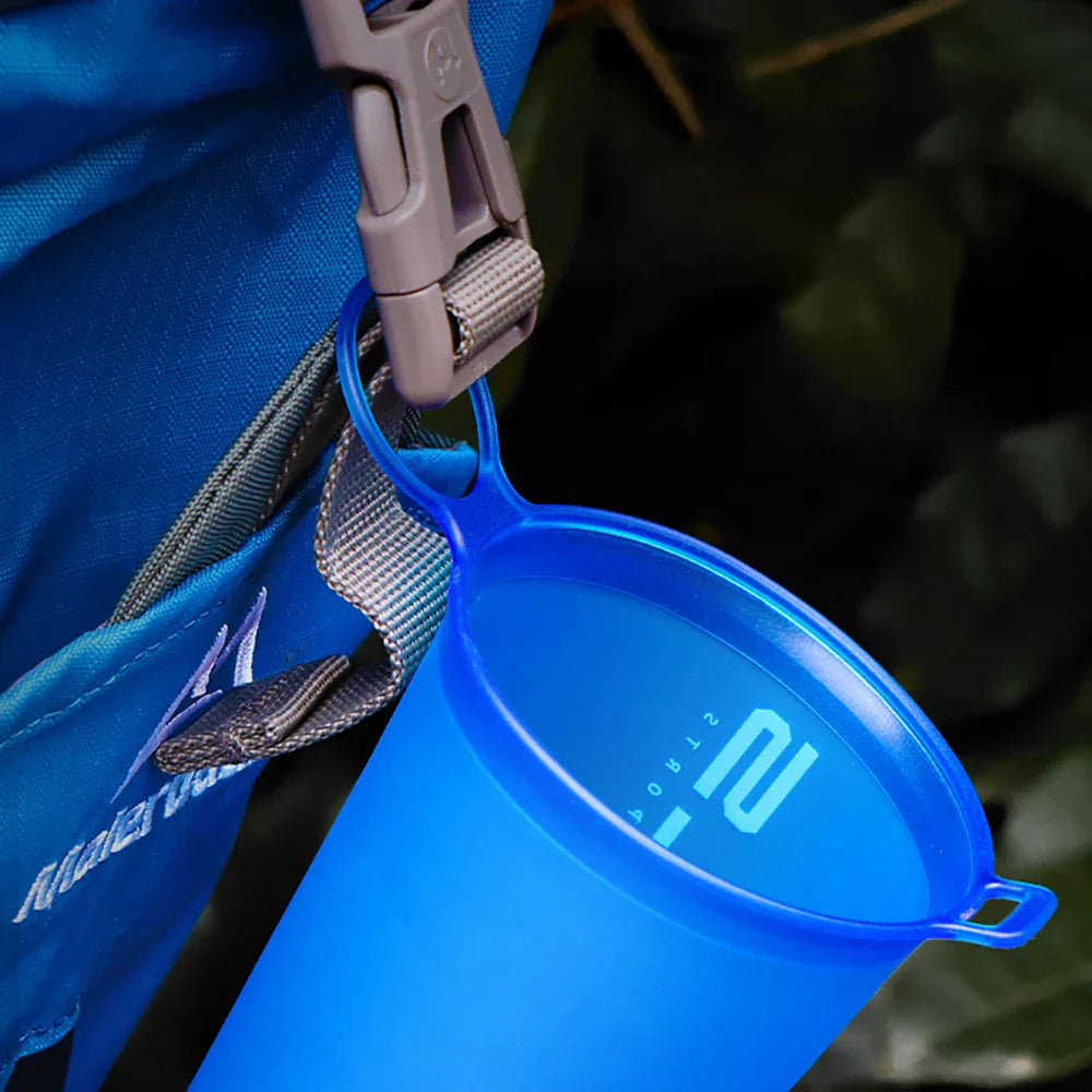 200ml Foldable Sports Water Cup — Lightweight, Portable Soft Cup for Marathon, Running & Cross-Country Activities