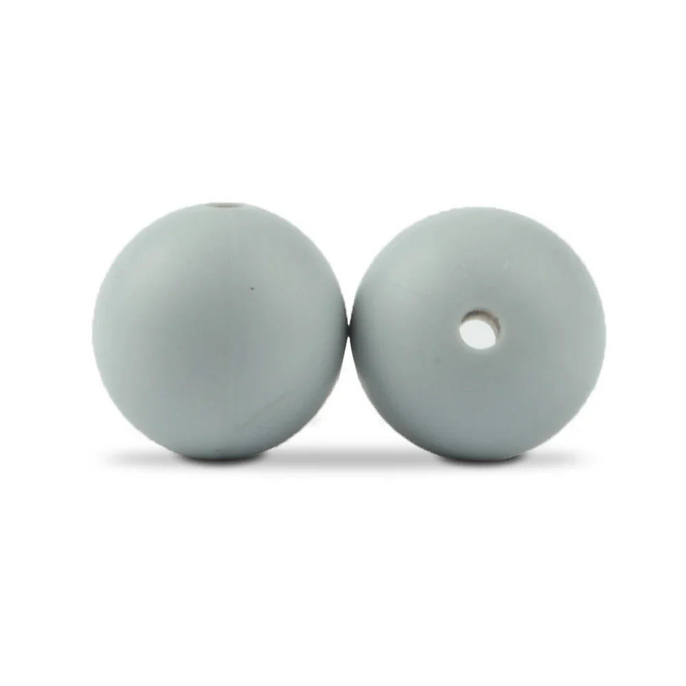 LOFCA Silicone Round Beads 20pcs - 9/12/15mm DIY Jewelry Making Beads for Bracelets, Keychains & Necklaces