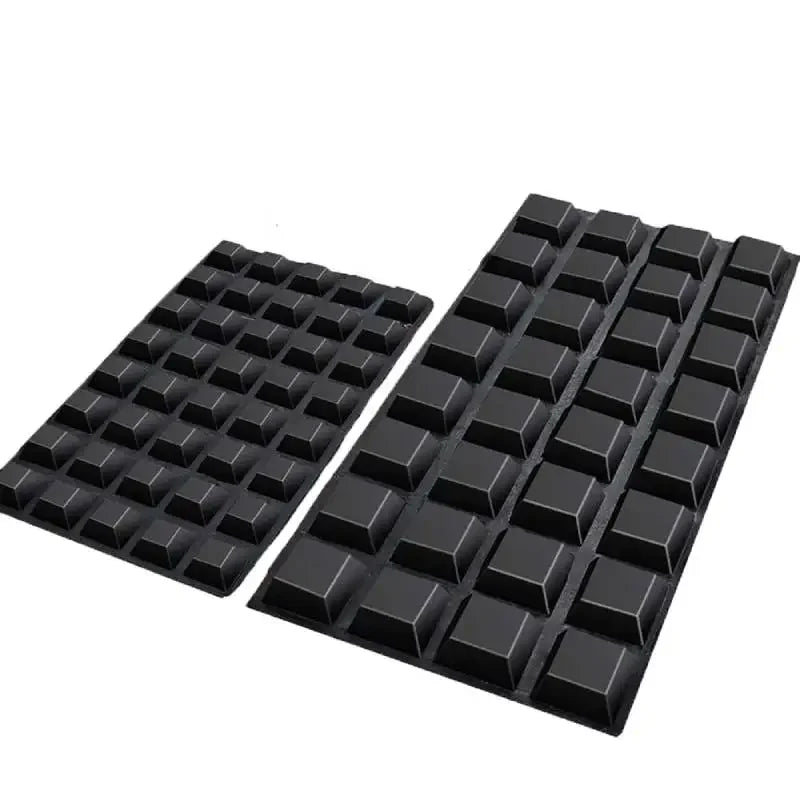 12Pcs Self-Adhesive Rubber Bumper Pads Square Feet for Electronics, Laptop, Speaker & Furniture Protection