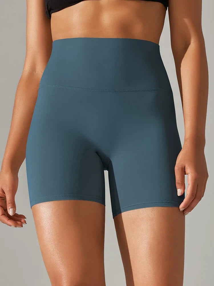 Women High Waist Yoga Legging Shorts - Squat Proof Quick Dry Fitness Cycling Shorts for Gym Workout & Sports