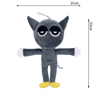 Sprunki Plush Toys – Humanoid Sprunki Soft Cartoon Pillow, Stuffed Game Doll for Kids’ Birthday Gift