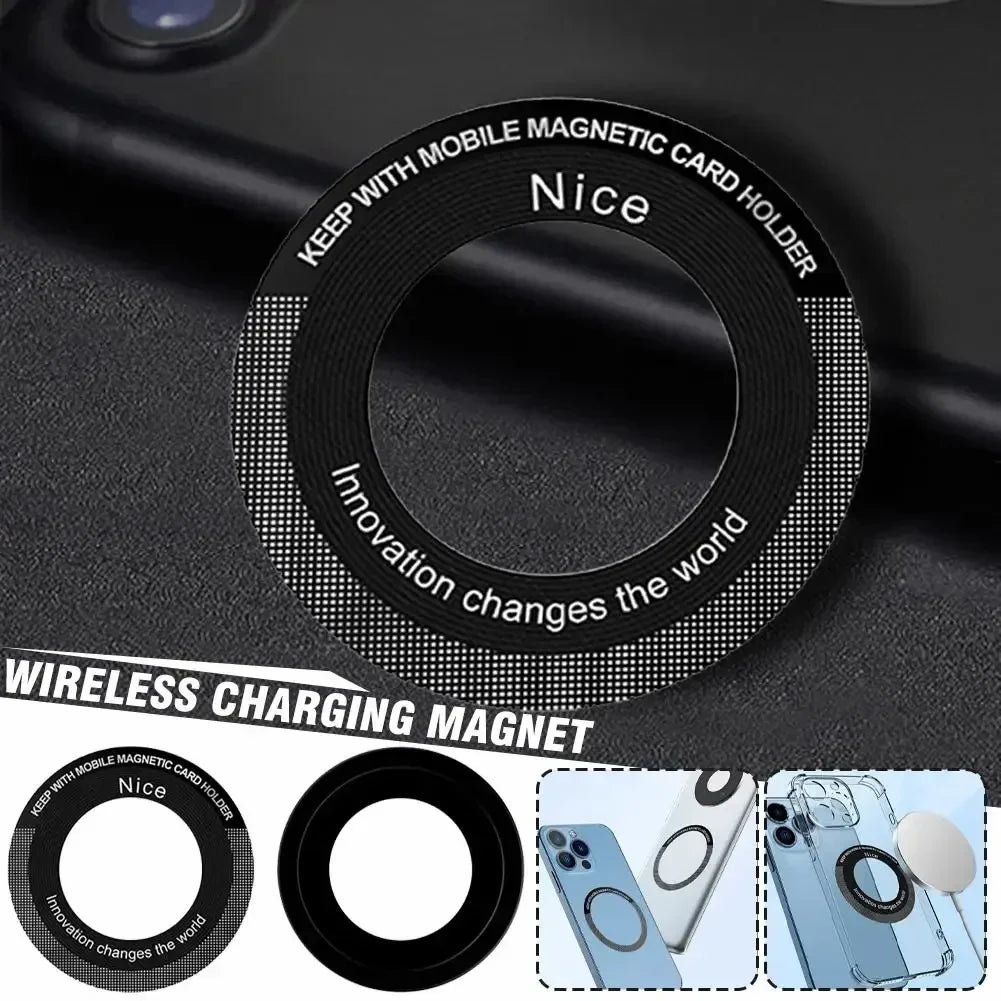 Magsafe Magnetic Plate Ring – Universal Metal Sticker for Wireless Charger & Car Magnet Holder