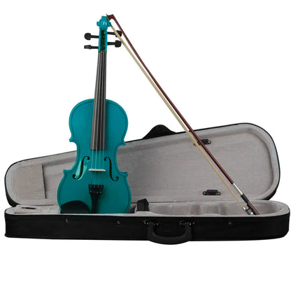 IRIN Acoustic Violin V-10 - Solid Wood Fiddle String Instrument Set with Case, Bow & Accessories for Beginners and Students