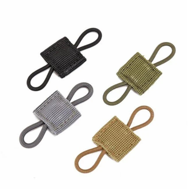 4/10Pcs MOLLE Elastic Retainer Straps - Tactical Webbing Attachment Buckles for Antenna, Flashlight & Gear Organization