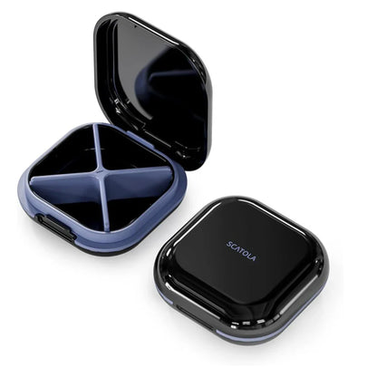 Portable Orthodontic Braces Case – Slim Mouth Guard & Denture Holder with Lid for Teeth Aligners