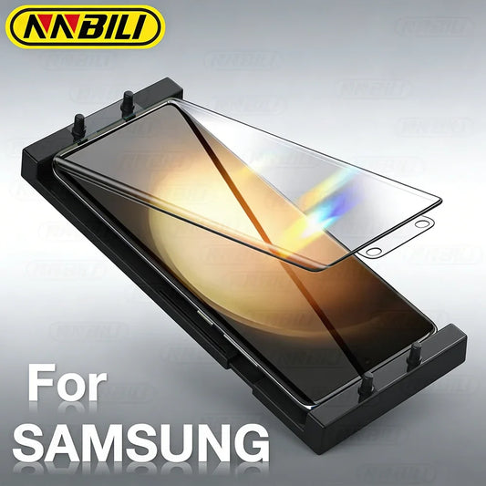 NNBILI 3PCS Ceramic Hydrogel Screen Protector - Samsung Galaxy S26/S25/S24/S23/S22/S21/S20/S10/S9 with Install Kit