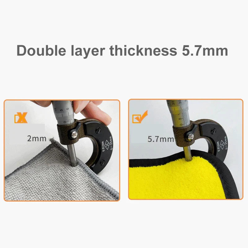 Extra Soft Car Wash Microfiber Towel - 3/5/10 pcs Car Cleaning Drying Cloth for Detailing, Care, and Wash - Scratch-Free Towel