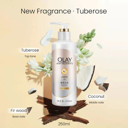 OLAY Body Lotion B3+ Niacinamide – Nourishing, Hydrating, Firming & Brightening Body Cream, Olay Body Cellscience