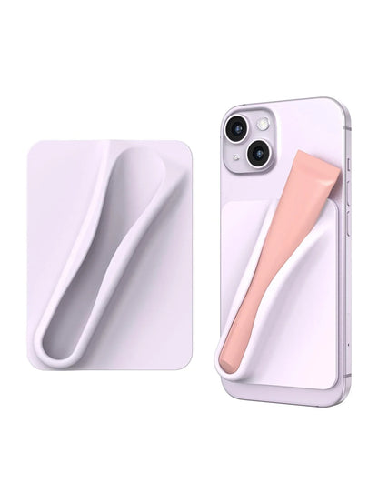 Silicone Lipstick Phone Holder - Portable Lip Gloss Organizer Attachment for Smartphones, Cute Birthday Gift for Women