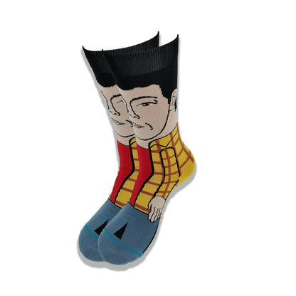 Cartoon Animation Fashion Socks for Men & Women – Autumn Winter Street Style Trendy Casual Combed Cotton Socks
