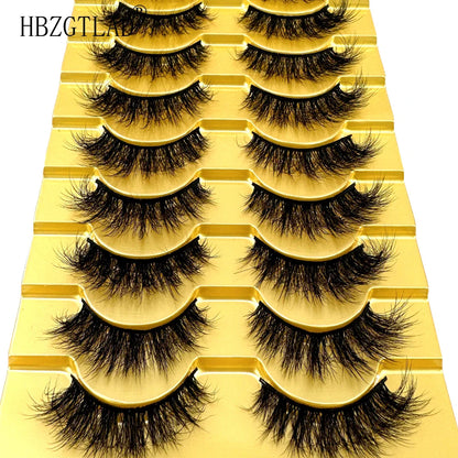 38 Styles 10 Pairs 3D Mink False Eyelashes – Natural Short & Long Fake Lashes Makeup Extension Kit