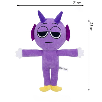 Sprunki Plush Toys – Cute Horror Game Cartoon Soft Stuffed Pillow for Kids, Birthday & Christmas Gift