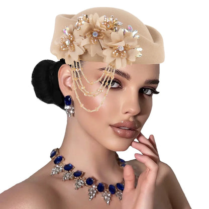 African Turban Headtie Hat - Floral Soft Head Wrap for Women, Church, Party & Casual Wear