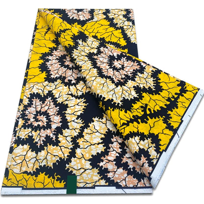 African Real Wax Print Fabric - 100% Cotton Ankara Sewing Material Wholesale Quality