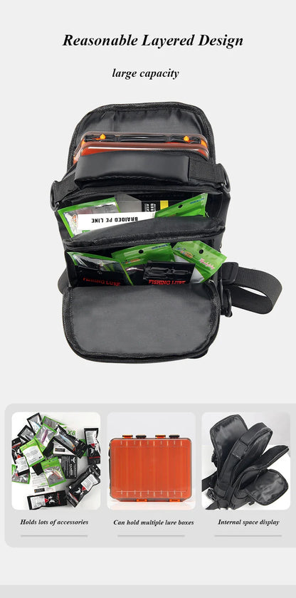 Multifunctional Fishing Backpack – Lightweight Tactical Gear Bag for Outdoor Fishing