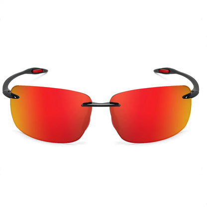 MAXJULI Polarized Sunglasses for Men & Women - Designer Fashion, Rimless Sports & Driving Eyewear (MJ8009)