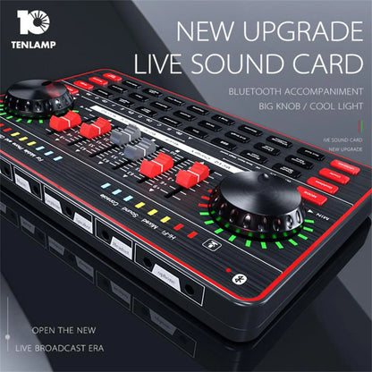 GAX-G3 Wireless Microphone Kit - Live Streaming Sound Card Equipment for TikTok Singing, Mobile Phone & Computer Recording