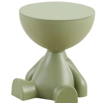 Light Luxury Cartoon Sofa Side Table – Creative Plastic Coffee Table, Small Household Flat-Head Coffee & Living Room Furniture Side Table