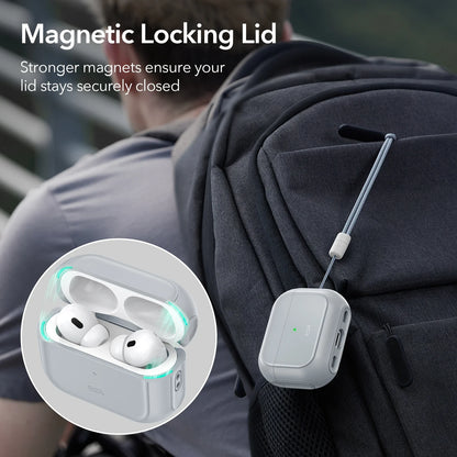 ESR AirPods Pro 2 Case with Lanyard – MagSafe Compatible Cover for AirPods Pro (2023/2022/2019) with USB-C/Lightning Cable